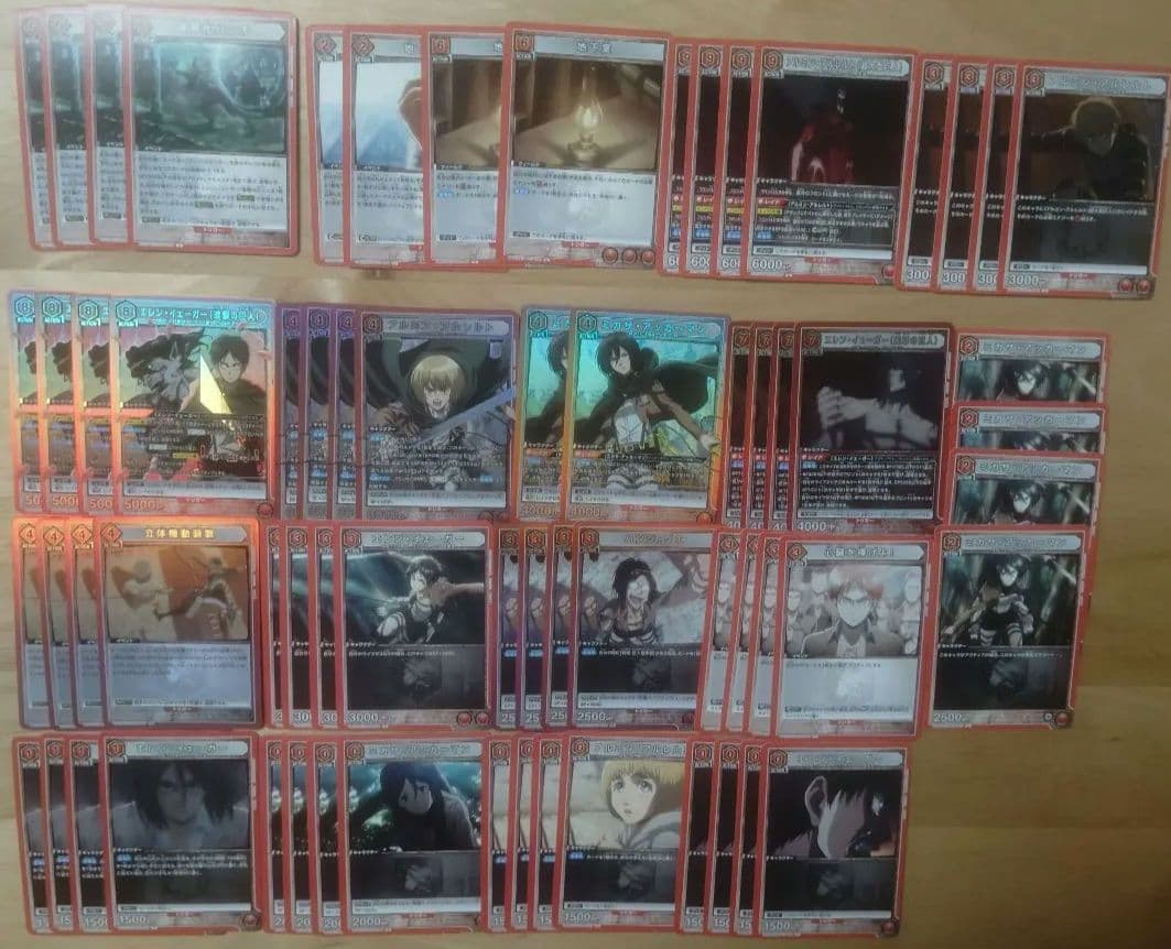 vol2対応+パーツ付き　8エレン　赤進撃デッキ　進撃の巨人　ユニオンアリーナ