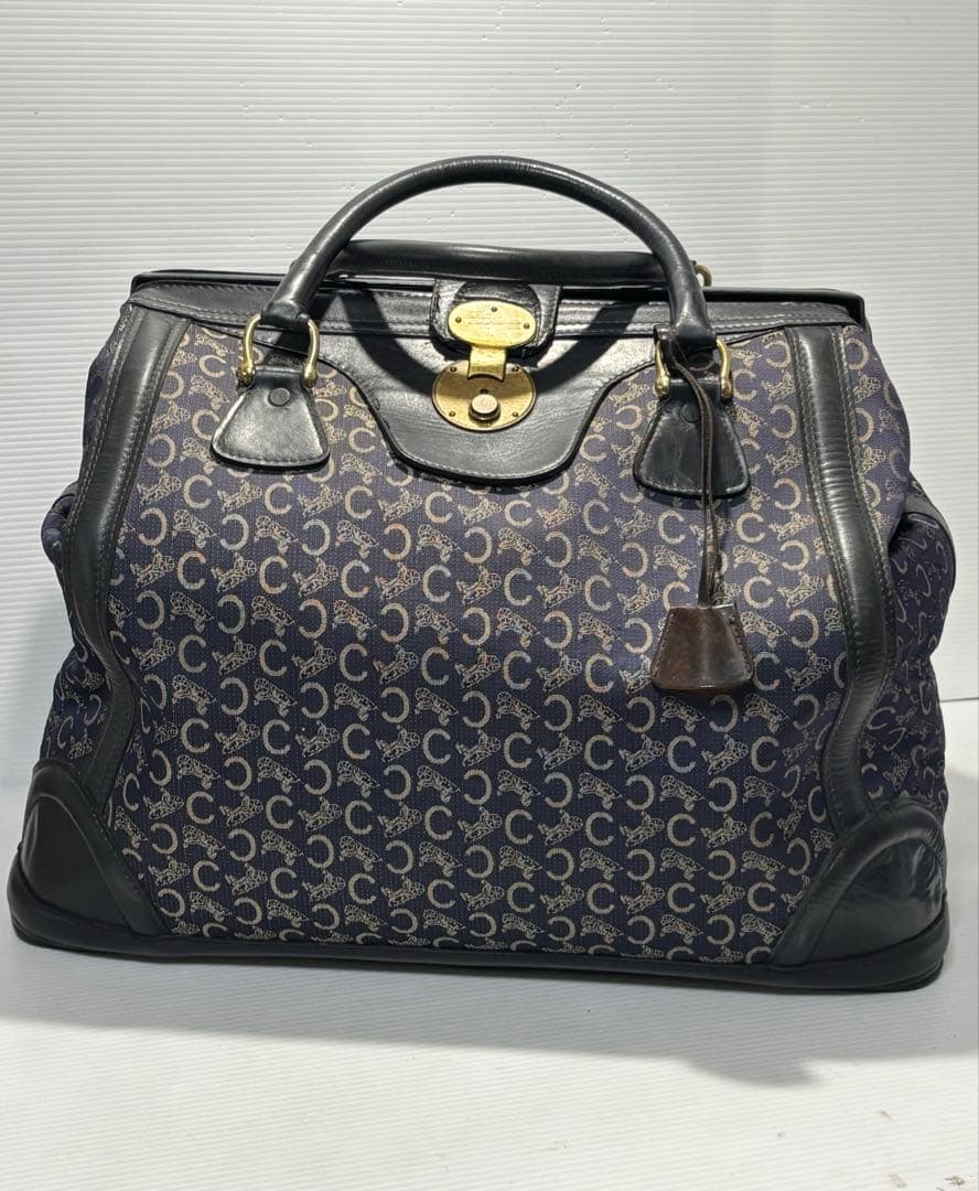 OLD CELINE オールド　セリーヌキー付きボストンバッグ【がま口開口希少】