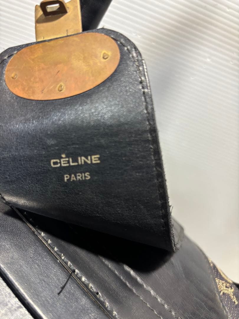 OLD CELINE オールド　セリーヌキー付きボストンバッグ【がま口開口希少】