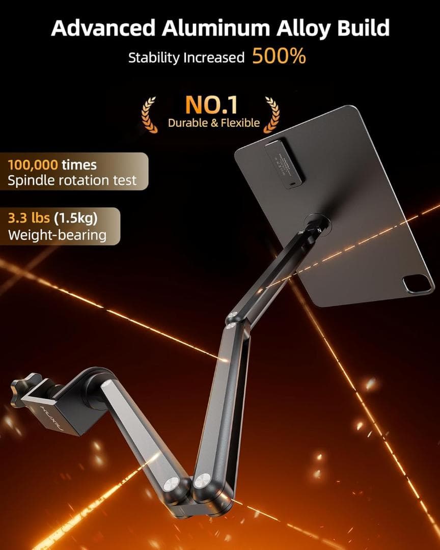 新品 iPad Pro 13 M4 マグネット 充電アルミスタンド 卓上360度