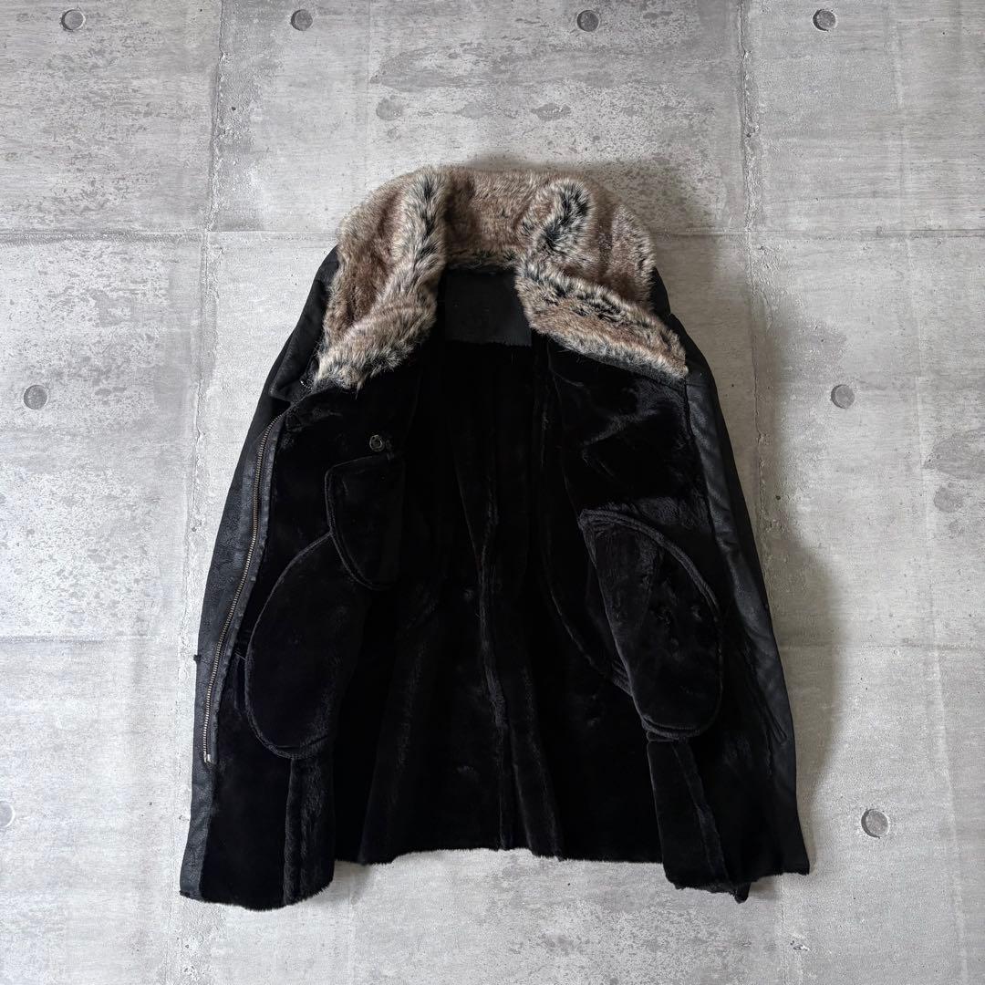 ジャケット・アウター 00s archive mouton far jacket riders y2k