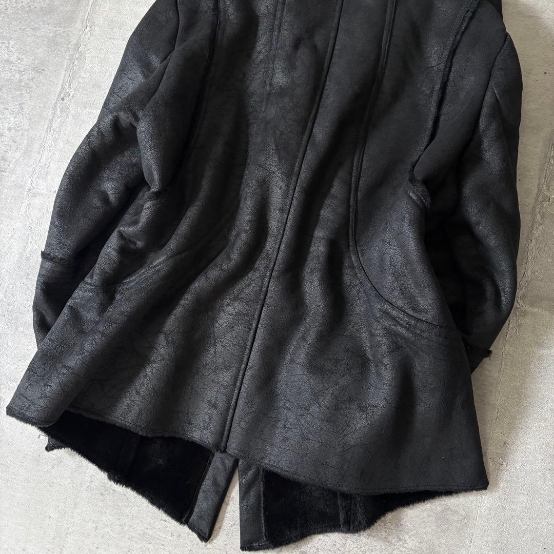ジャケット・アウター 00s archive mouton far jacket riders y2k