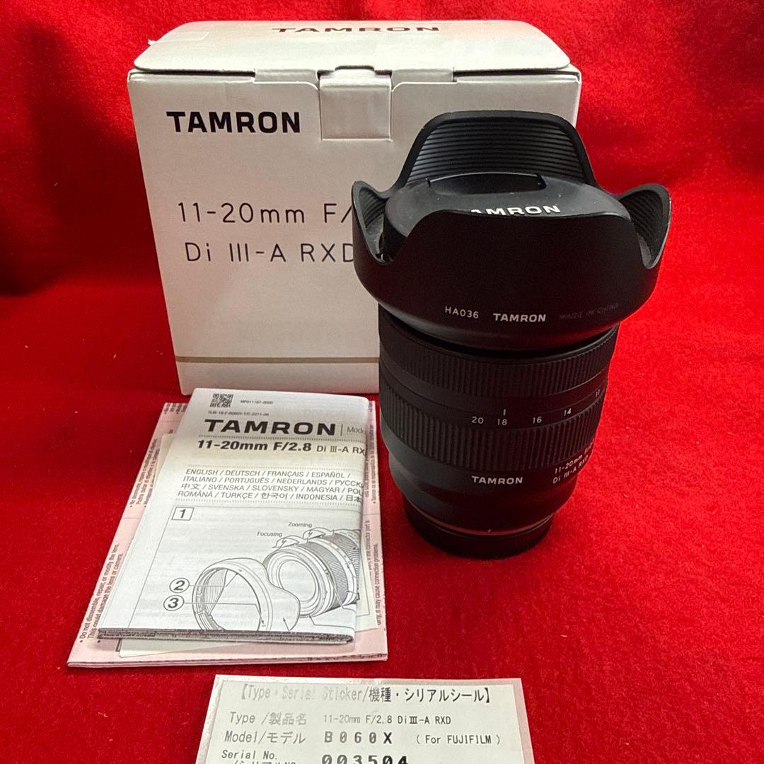 TAMRON 11-20mm F/2.8 Di III-A RXD Xマウント