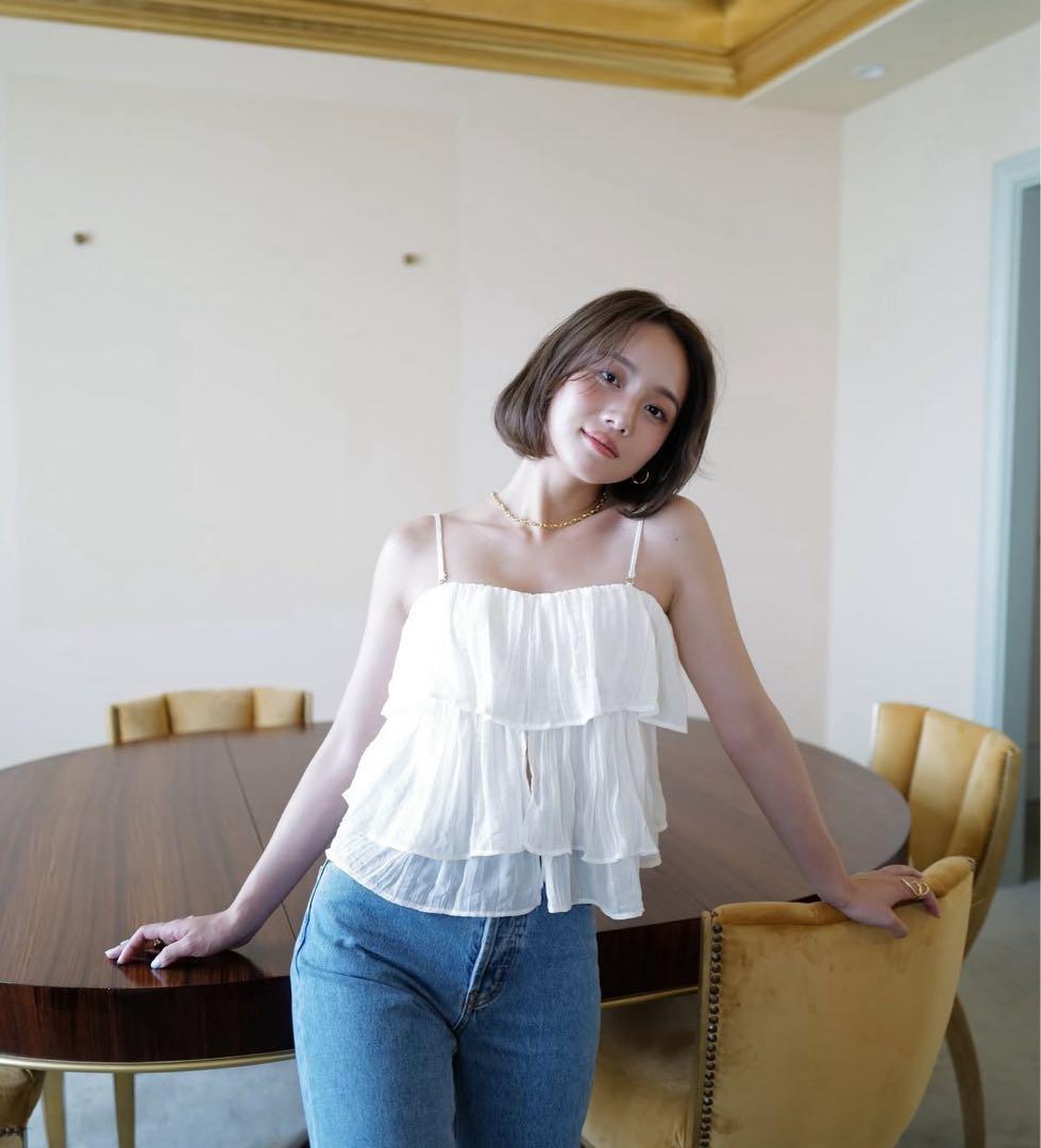 SeaRoomlynn 伊原葵coelie パッドinフリル2wayキャミソール