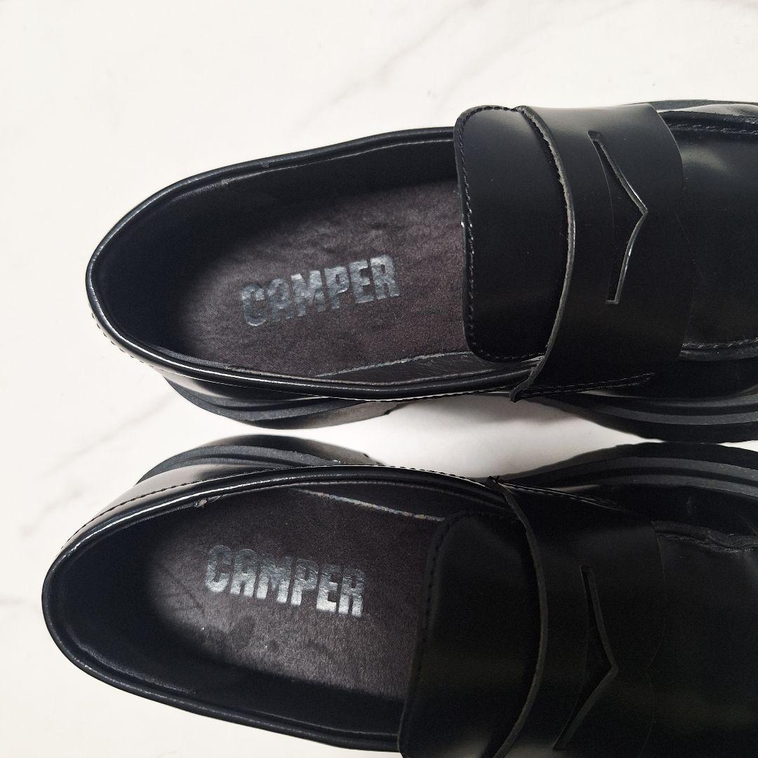 CAMPER カンペール ローファー 厚底 ウォールデン 黒 23.5