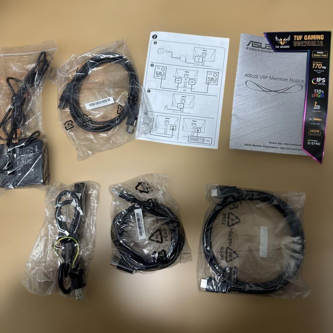 美品　ASUS ゲーミングモニター VG27AQL1A 27インチ