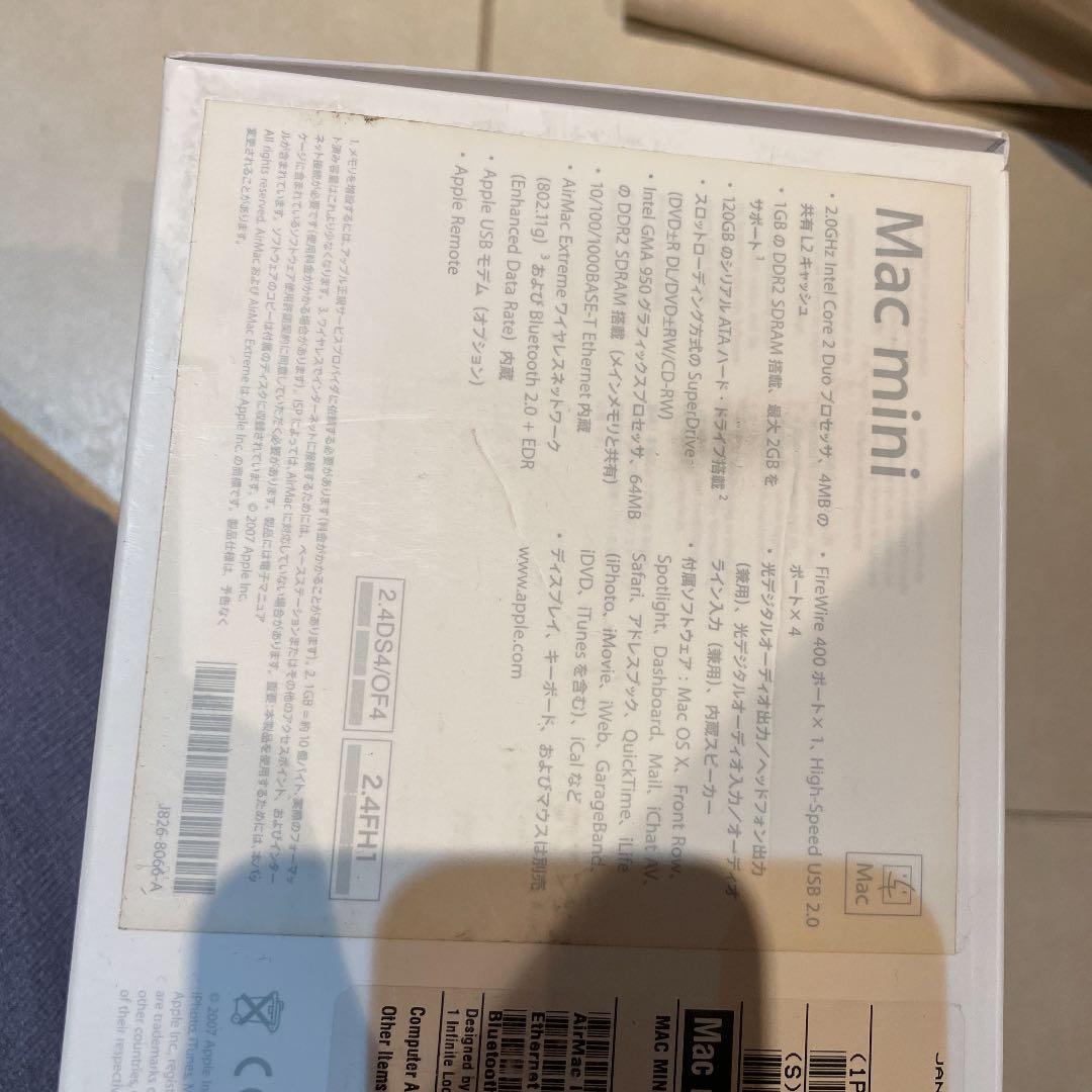 スマホ・タブレット・パソコン APPLE Mac mini MAC MINI MB139J/A