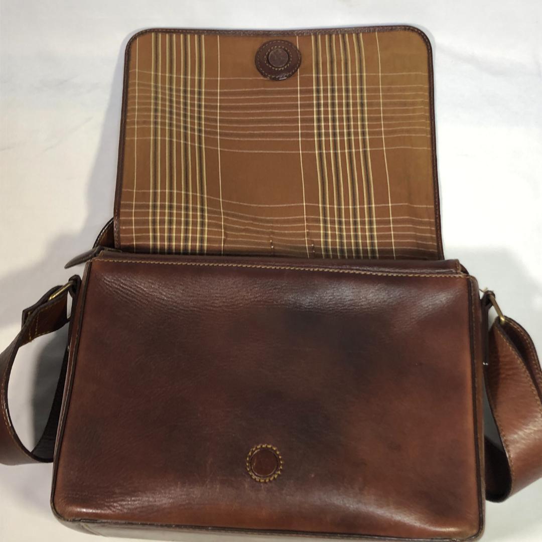 【匿名配送】マザーハウス メッセンジャーバッグ ショルダーバッグ B5 ブラウン