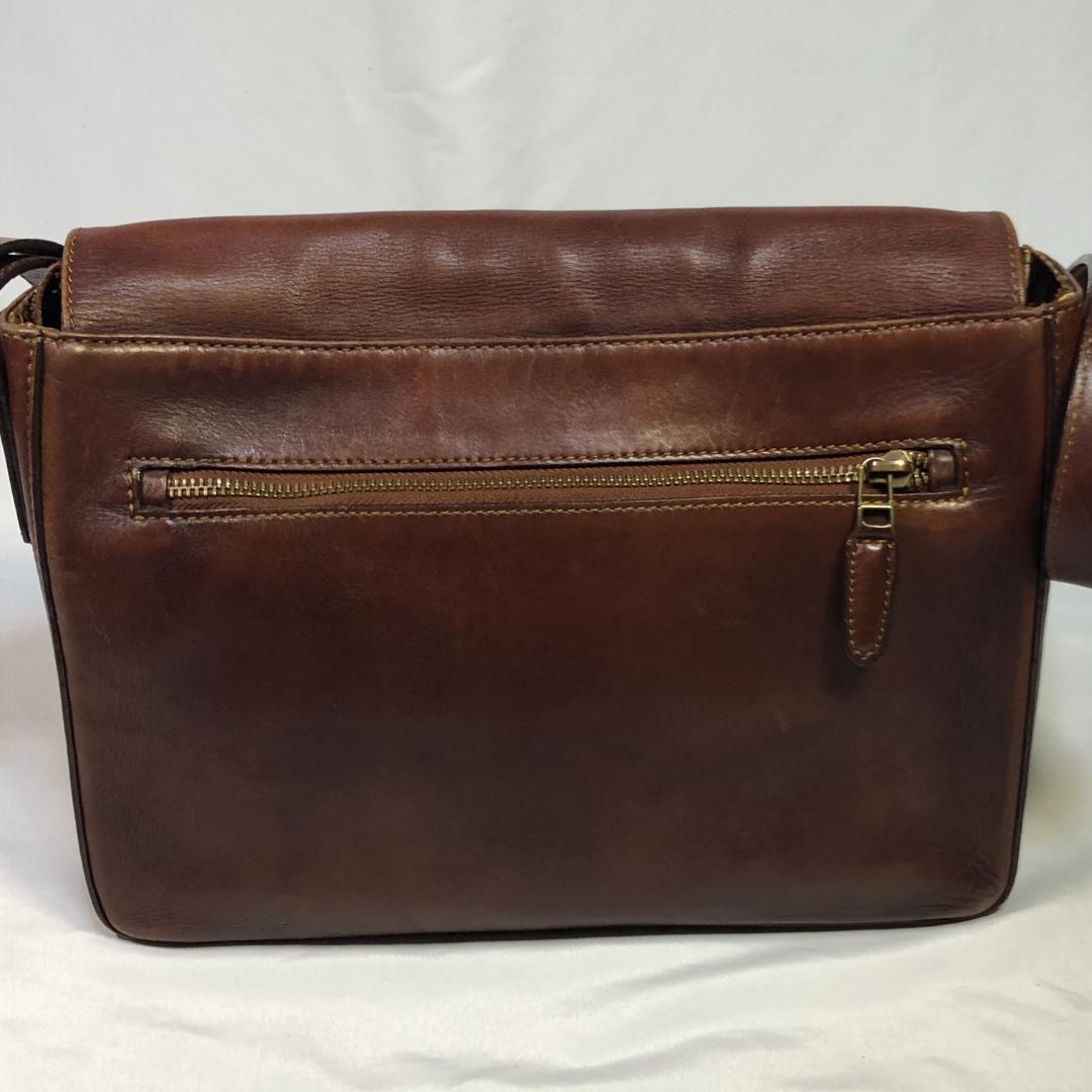【匿名配送】マザーハウス メッセンジャーバッグ ショルダーバッグ B5 ブラウン
