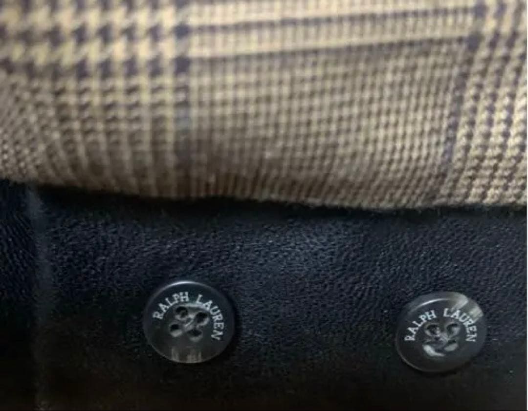 @*i様 Ralph Lauren ブラック レザースウィングトップジャケット