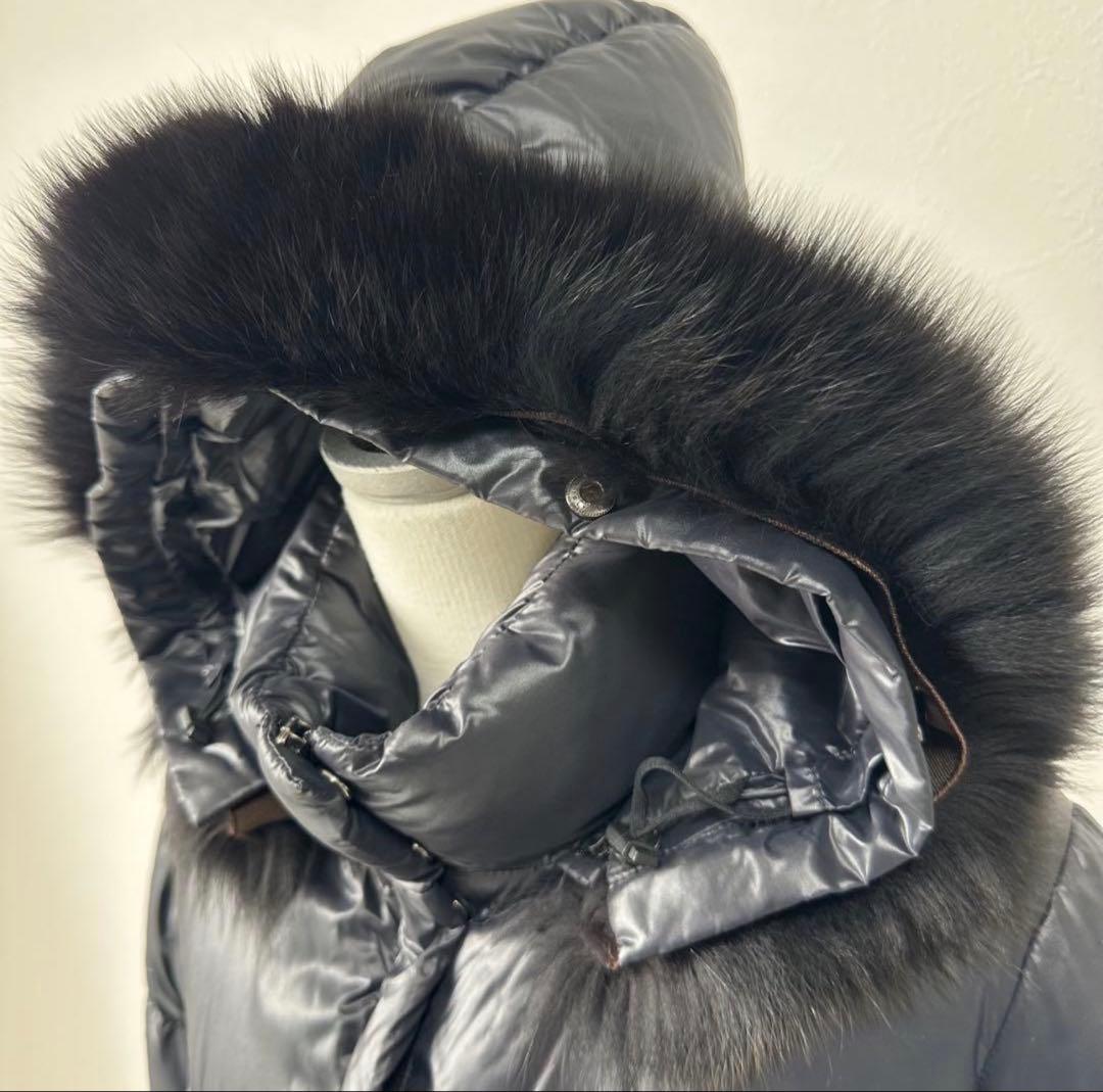 【美品】40デュベティカ ダウンコート フォックスファー 2way