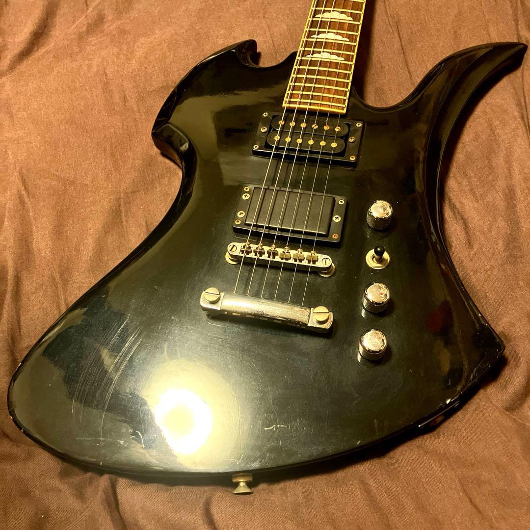 【Aria Pro Ⅱ】MK-500 モッキンバードタイプ エレキギター 黒