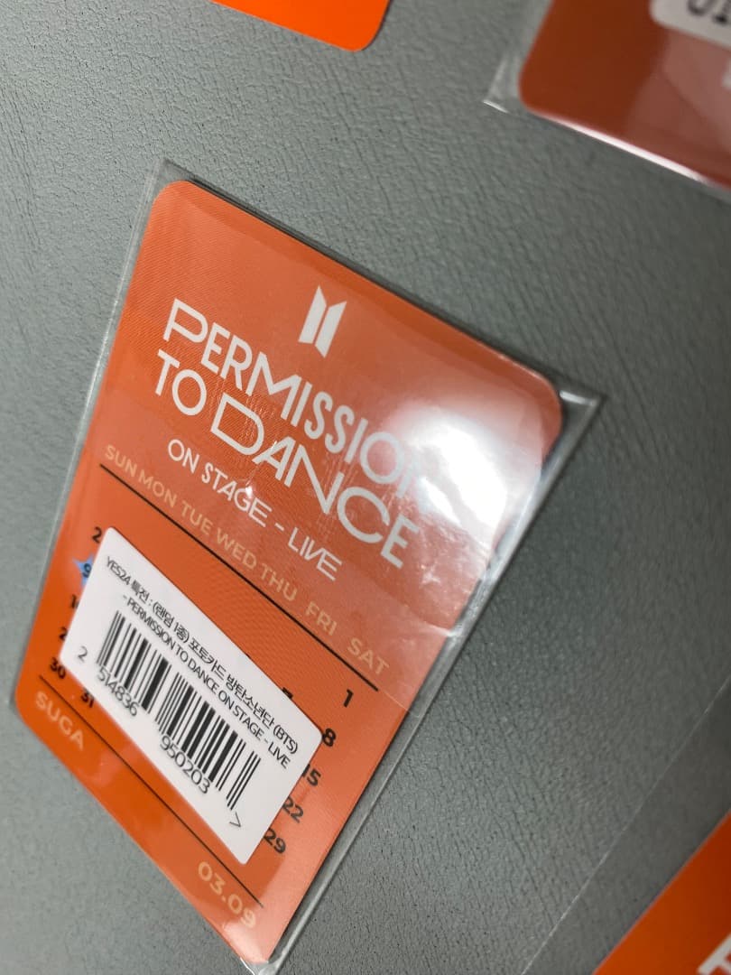 BTS PTD 韓国 YES24 購入特典トレカ SUGA ユンギ ⑤