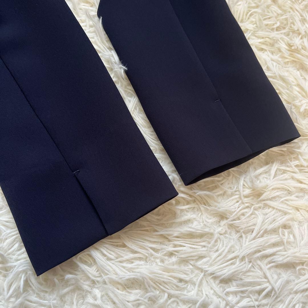 ●NEW YORKER スーツ　セットアップ ノーカラー　パンツ　洗える　上下