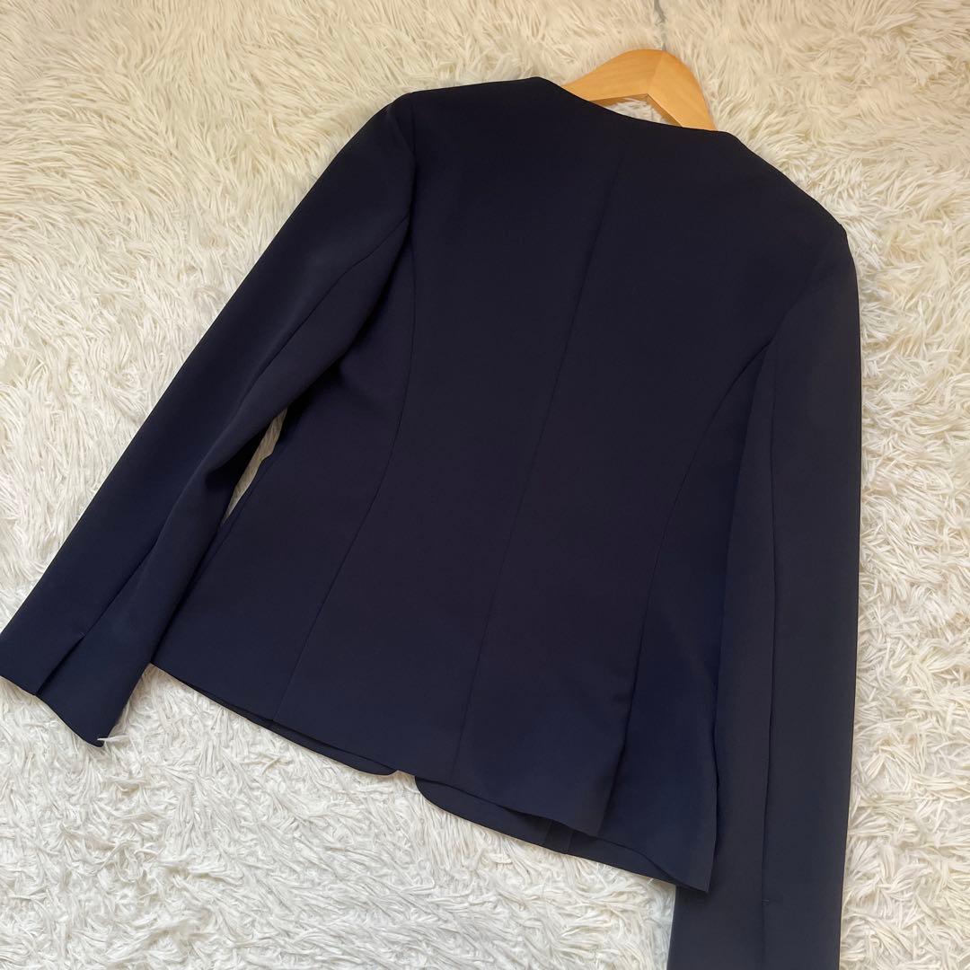 ●NEW YORKER スーツ　セットアップ ノーカラー　パンツ　洗える　上下