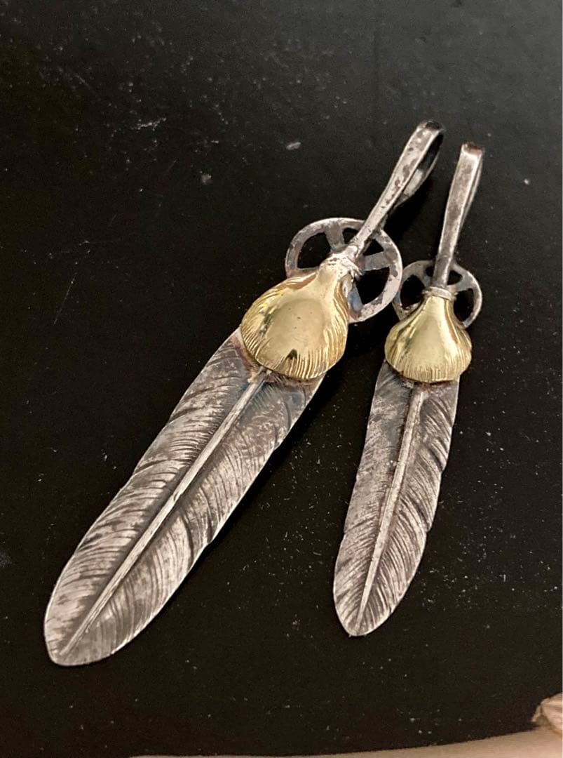 ゴローズ　上金ハートホイールフェザー　L M オークション購入　オールド