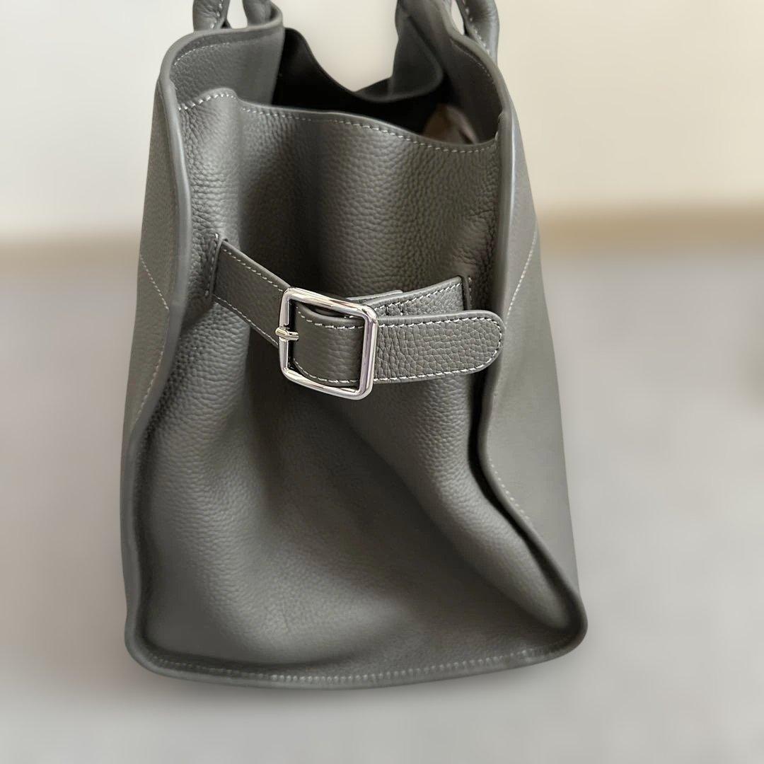 JISTORY サイドベルト ボストンバッグ グレー