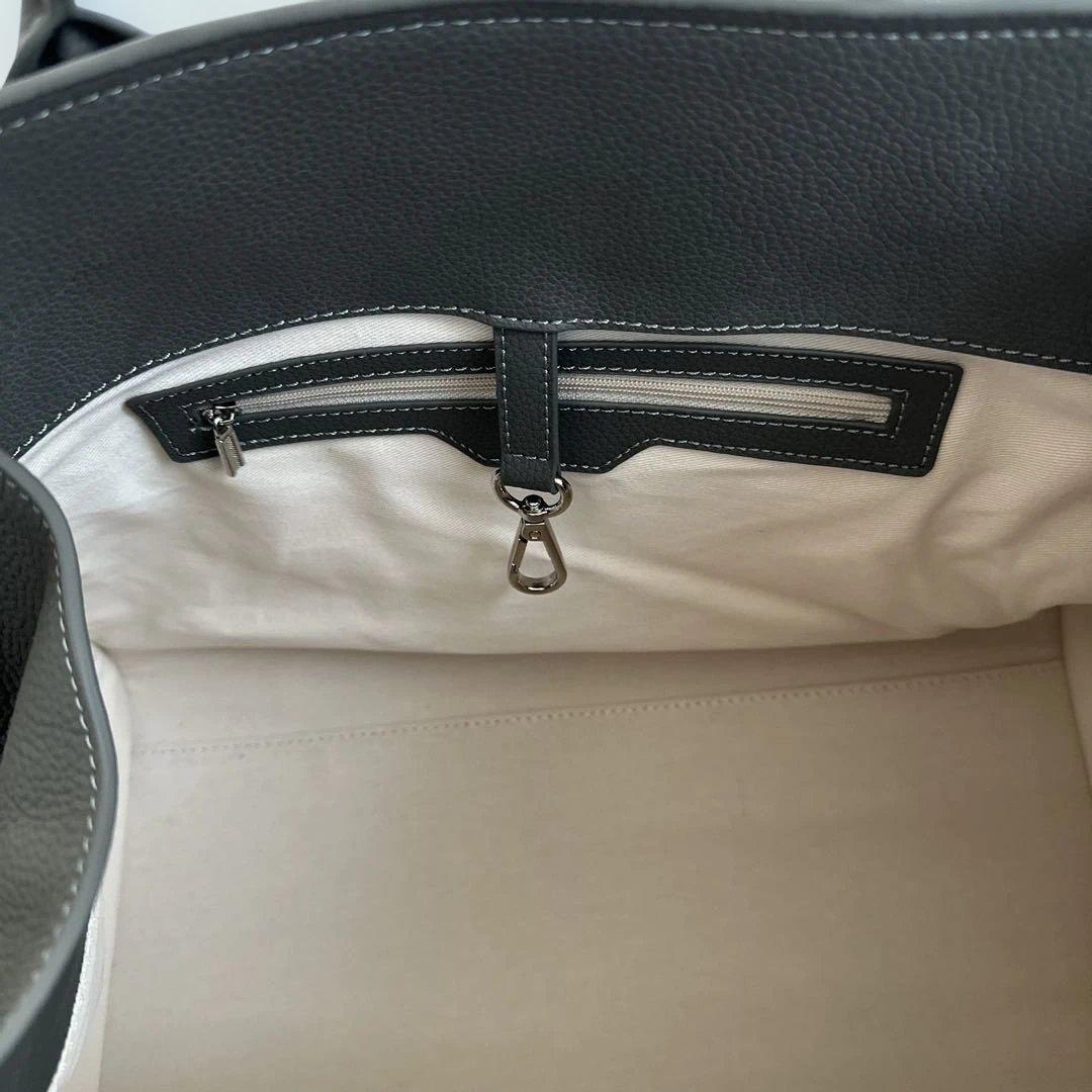 JISTORY サイドベルト ボストンバッグ グレー