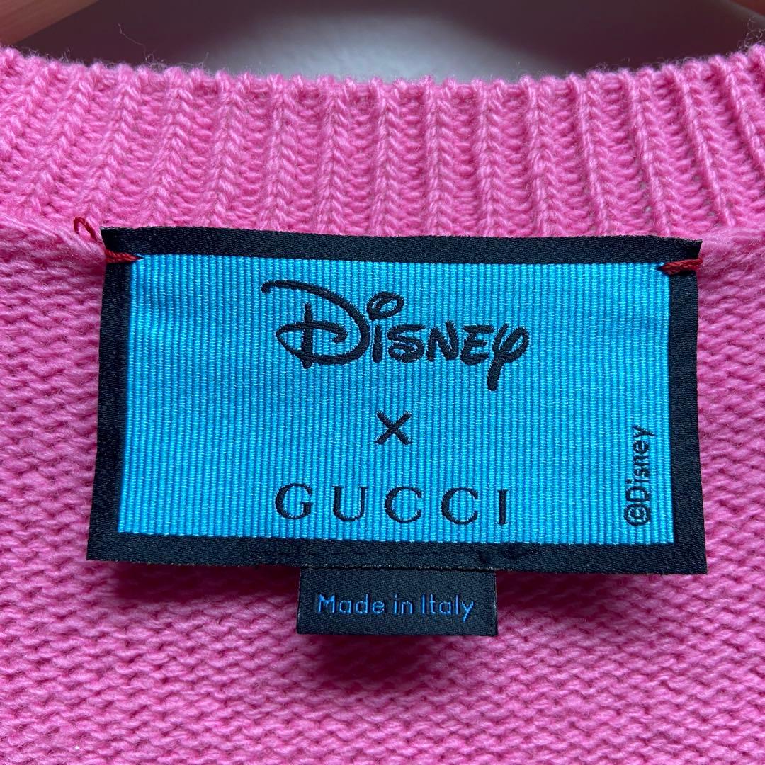 神*子様 グッチ × ディズニー ドナルドダック ニット セーター ピンク 長袖