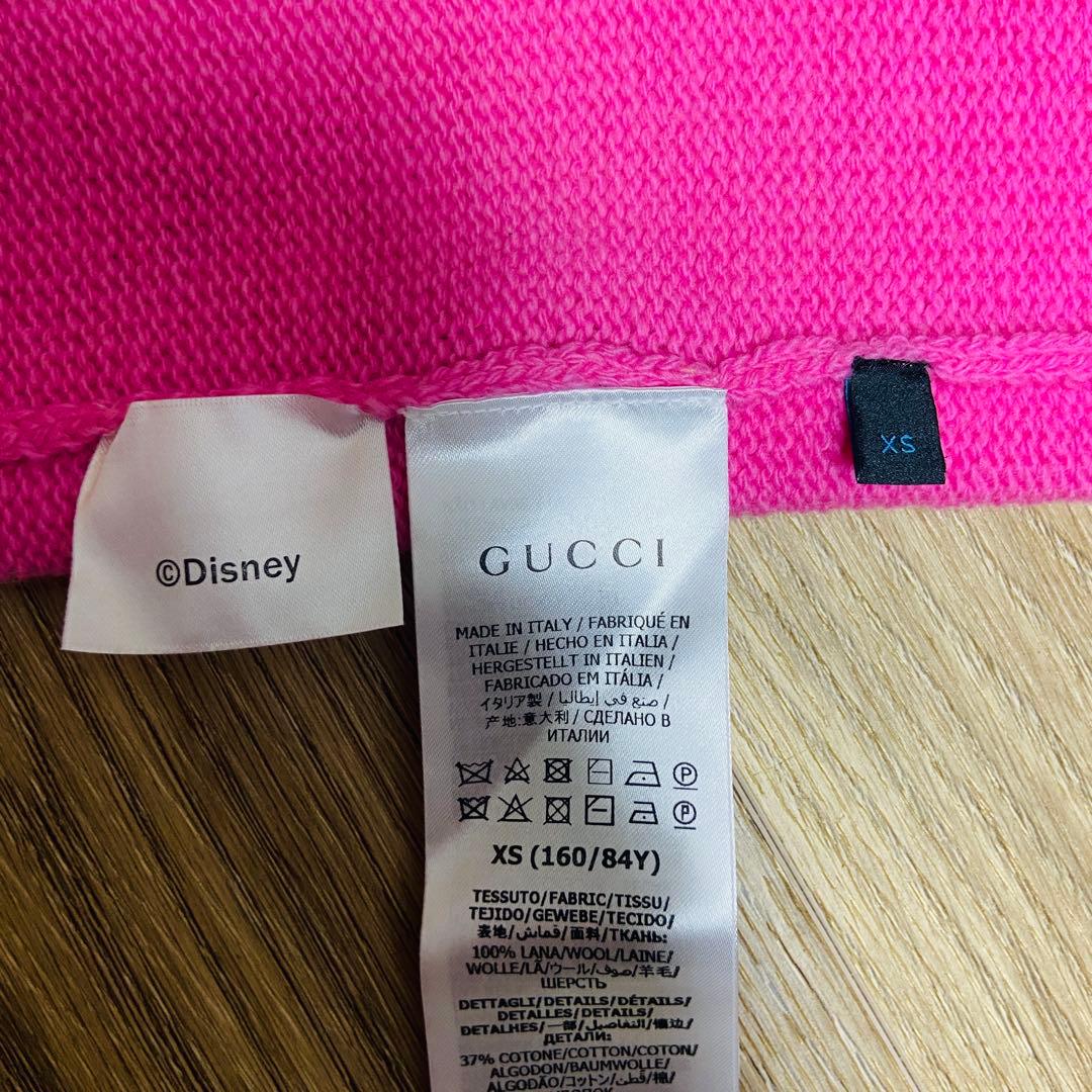 神*子様 グッチ × ディズニー ドナルドダック ニット セーター ピンク 長袖