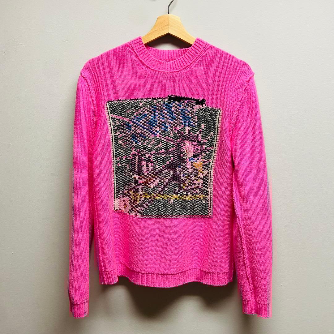 神*子様 グッチ × ディズニー ドナルドダック ニット セーター ピンク 長袖