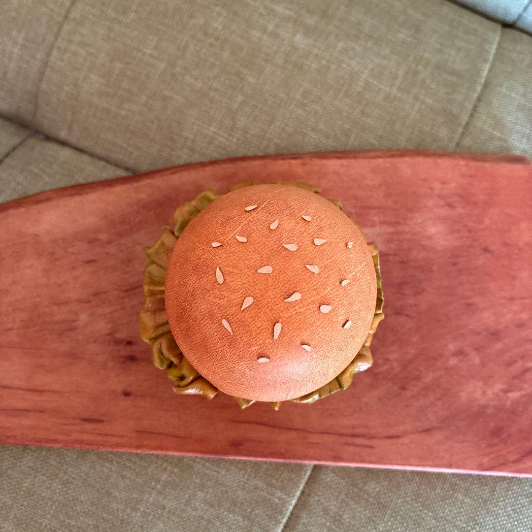 革パティシエ 【高級mini革バーガー】小物入れ 革工房Broonie