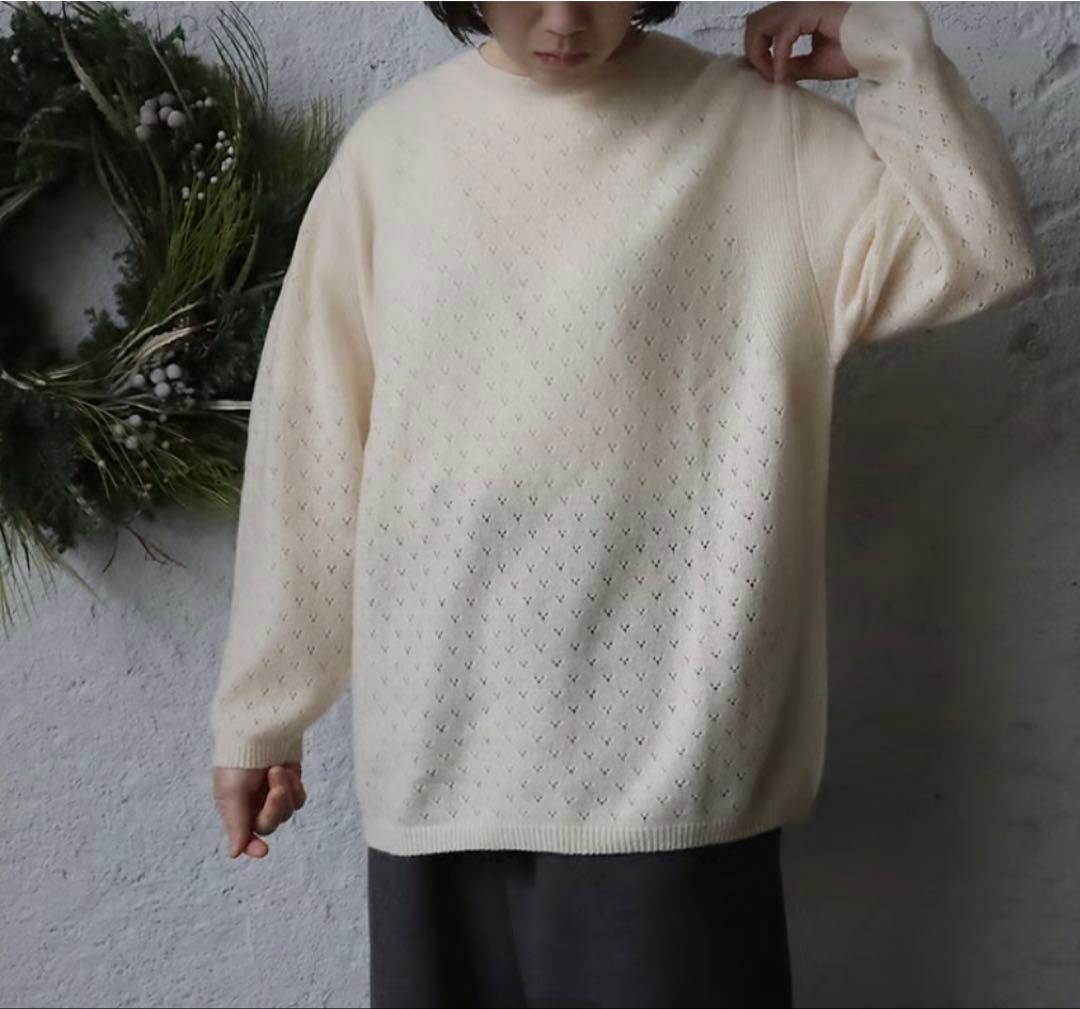 towavase カシミア　ニット　アイボリー　トワヴァーズ