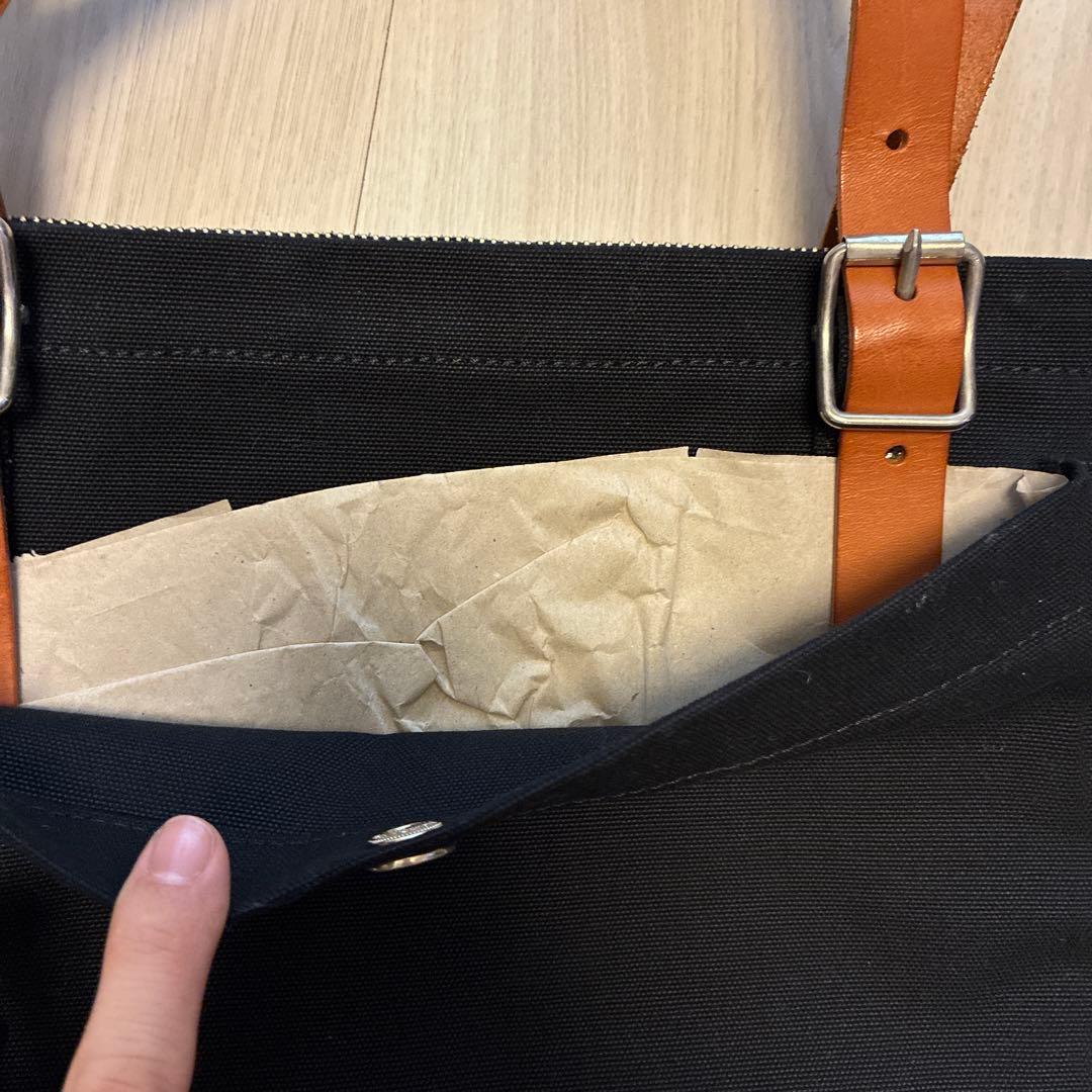 marimekko 黒 キャンバストートバッグ