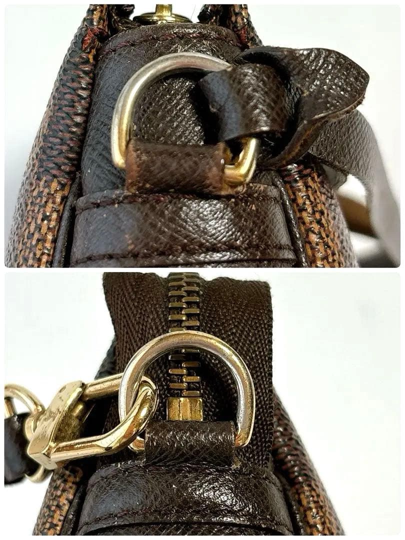 ルイヴィトンダミエ　トゥルースメイクアップ　アクセサリーポーチ　ミニバッグ