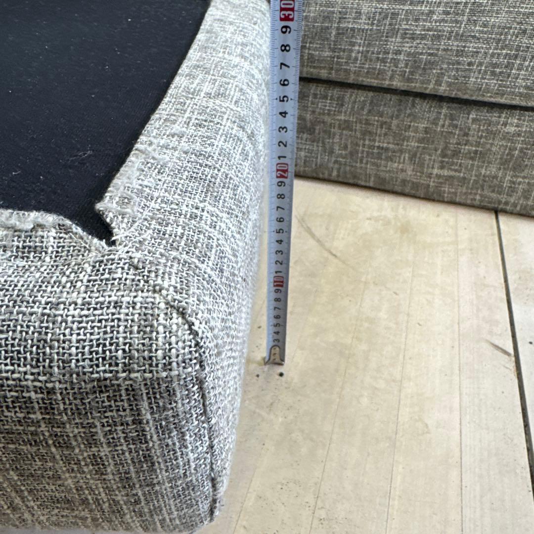 まさ NDstyleコーナーソーファー　ファブリックソファ　【欠損あり】