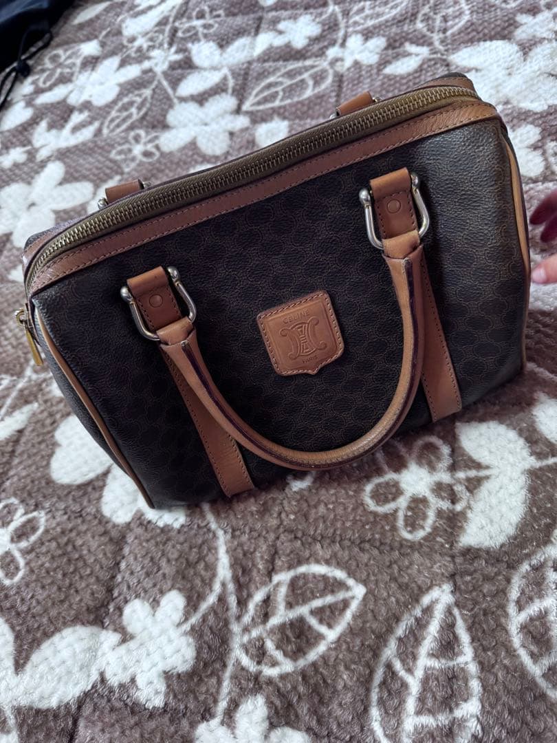 ダークブラウン ハンドバッグ