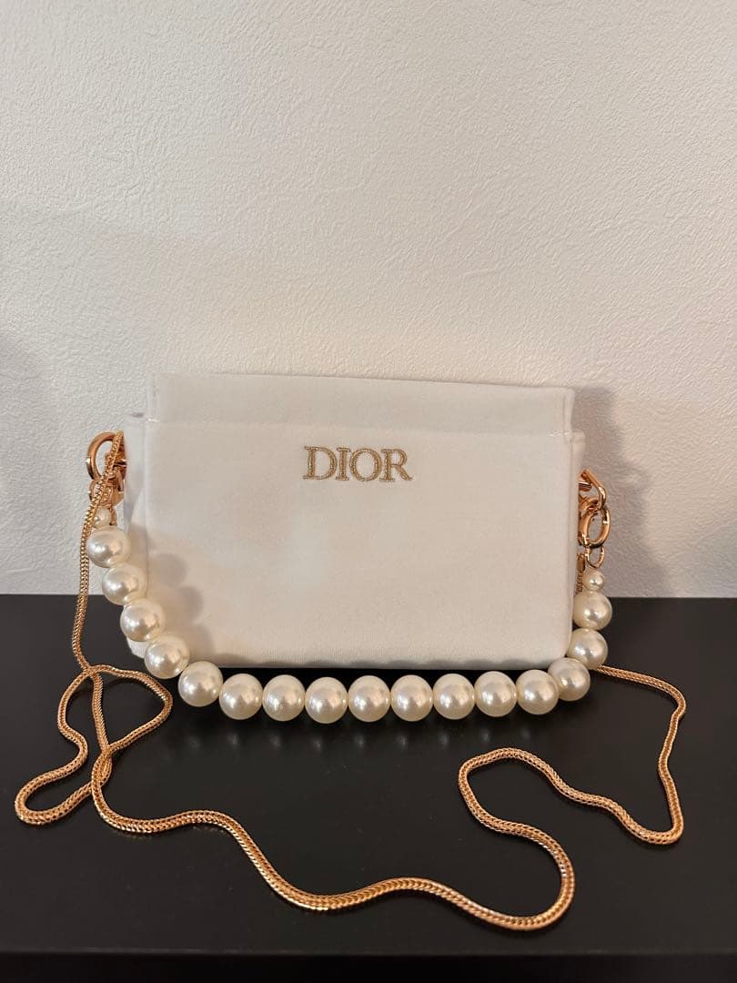 限定品　DIOR ディオール ノベルティ ポーチ ショルダーチェーンつき