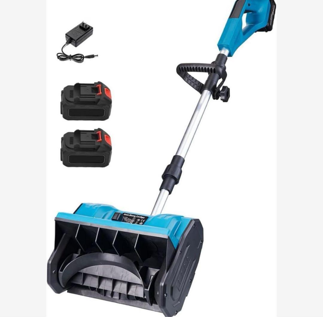 電動除雪機⭐️充電式 スノーショベル 手持ち式 除雪機 除雪器具 バッテリー2個