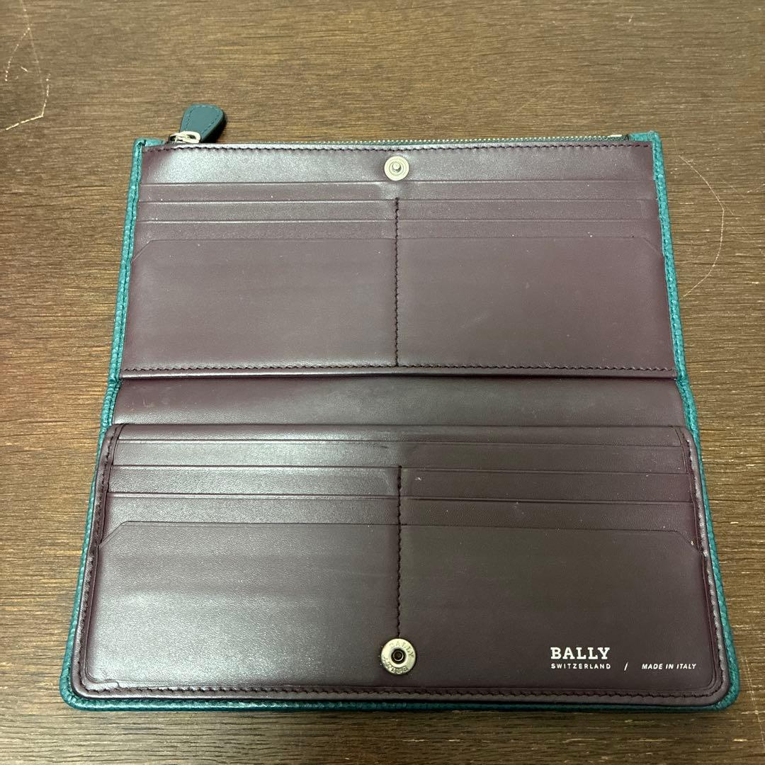 BALLY バリー　長財布　HILL ヒル　ウォレット　グリーン系