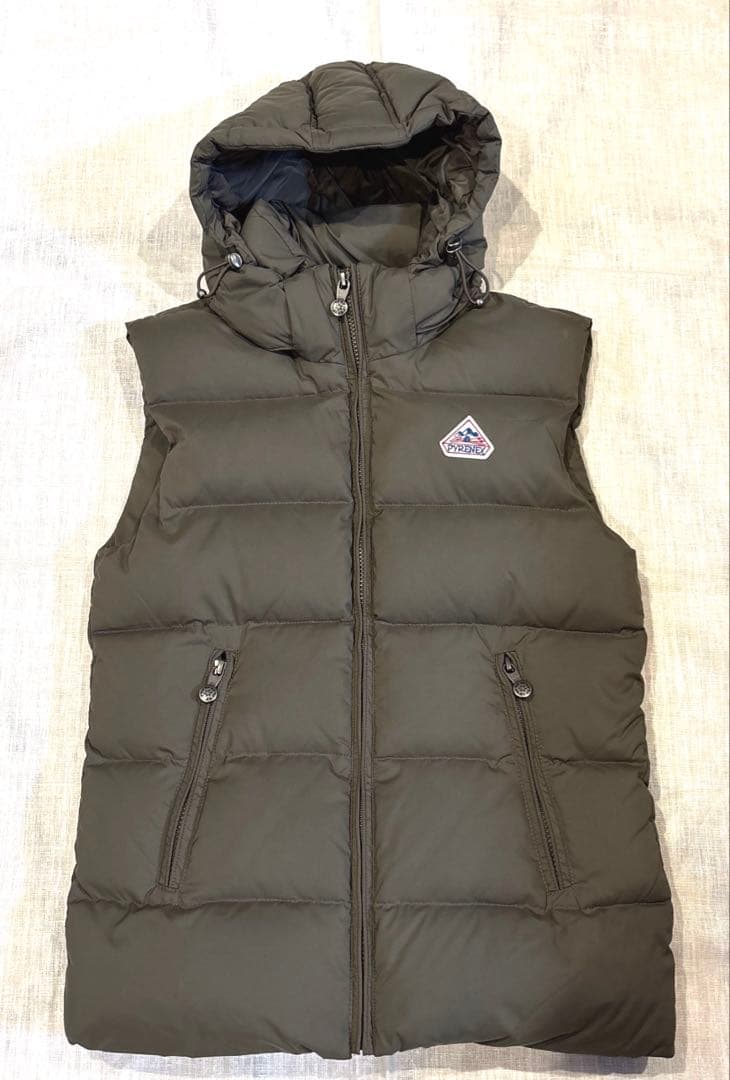 PYRENEX Heritage ダウンベスト XS カーキ