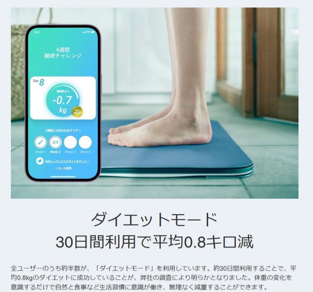 issin スマートバスマット体組成計モデル SBM24W01LJ 24年7月製