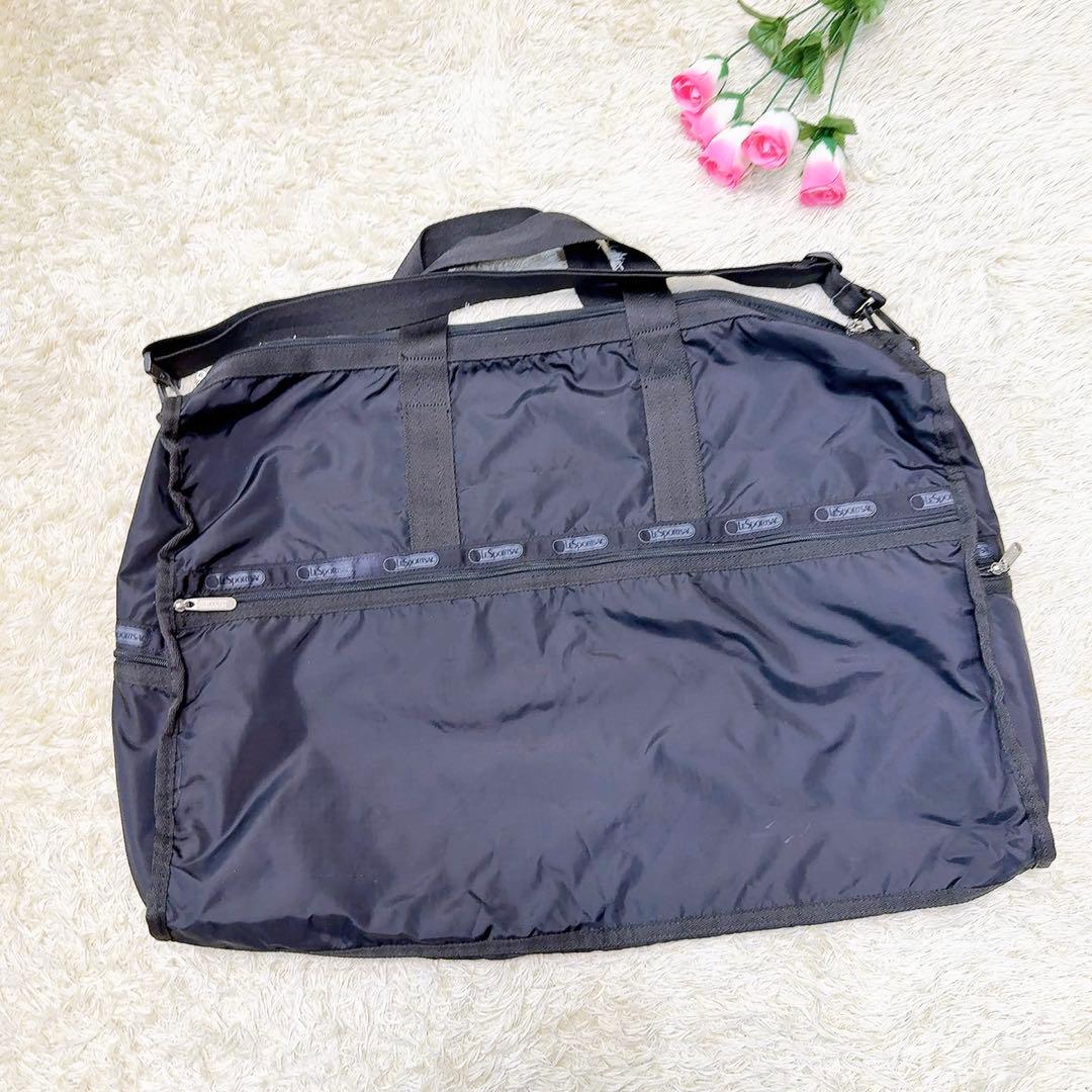 レスポートサック（LeSportsac）ボストンバッグ　黒　旅行　2way