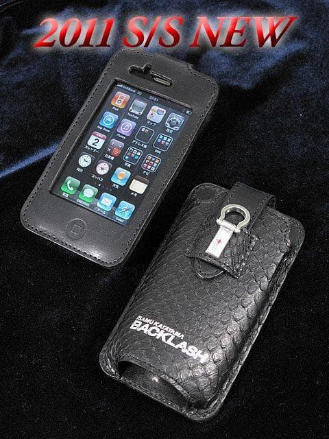 新品!!(定価33000)バックラッシュ・オイルパイソン iphoneケース