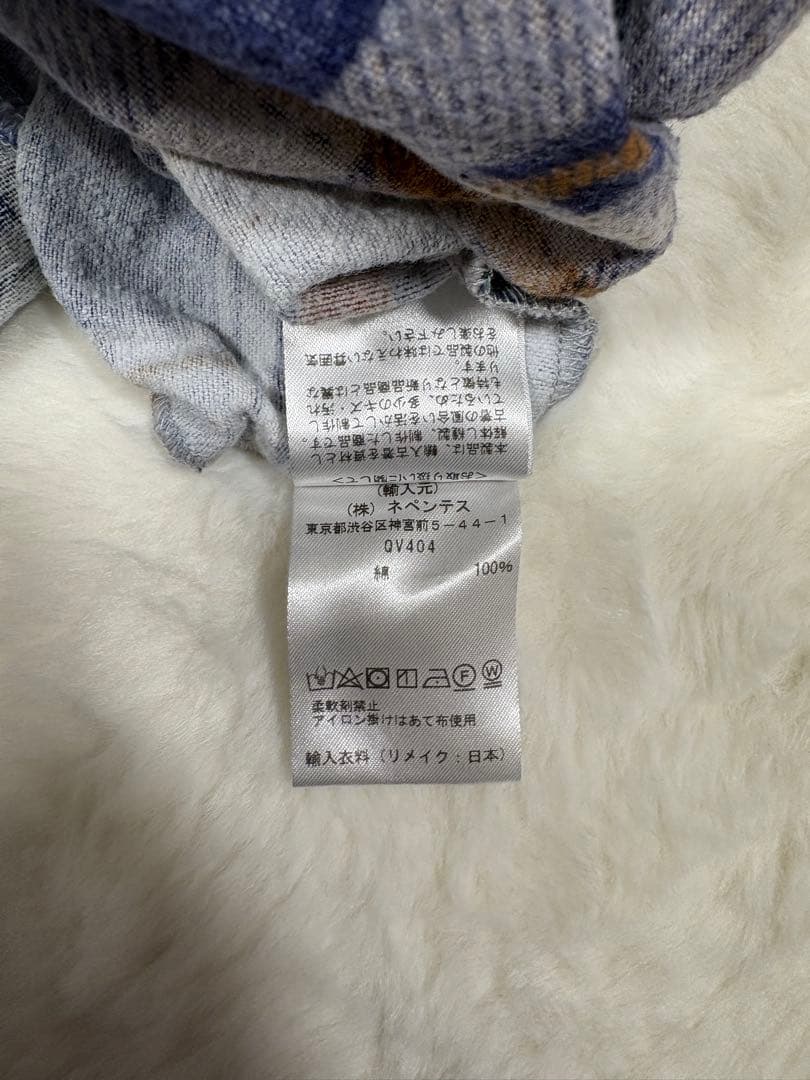 needles（ニードルス）リメイクチェックシャツ　一点物