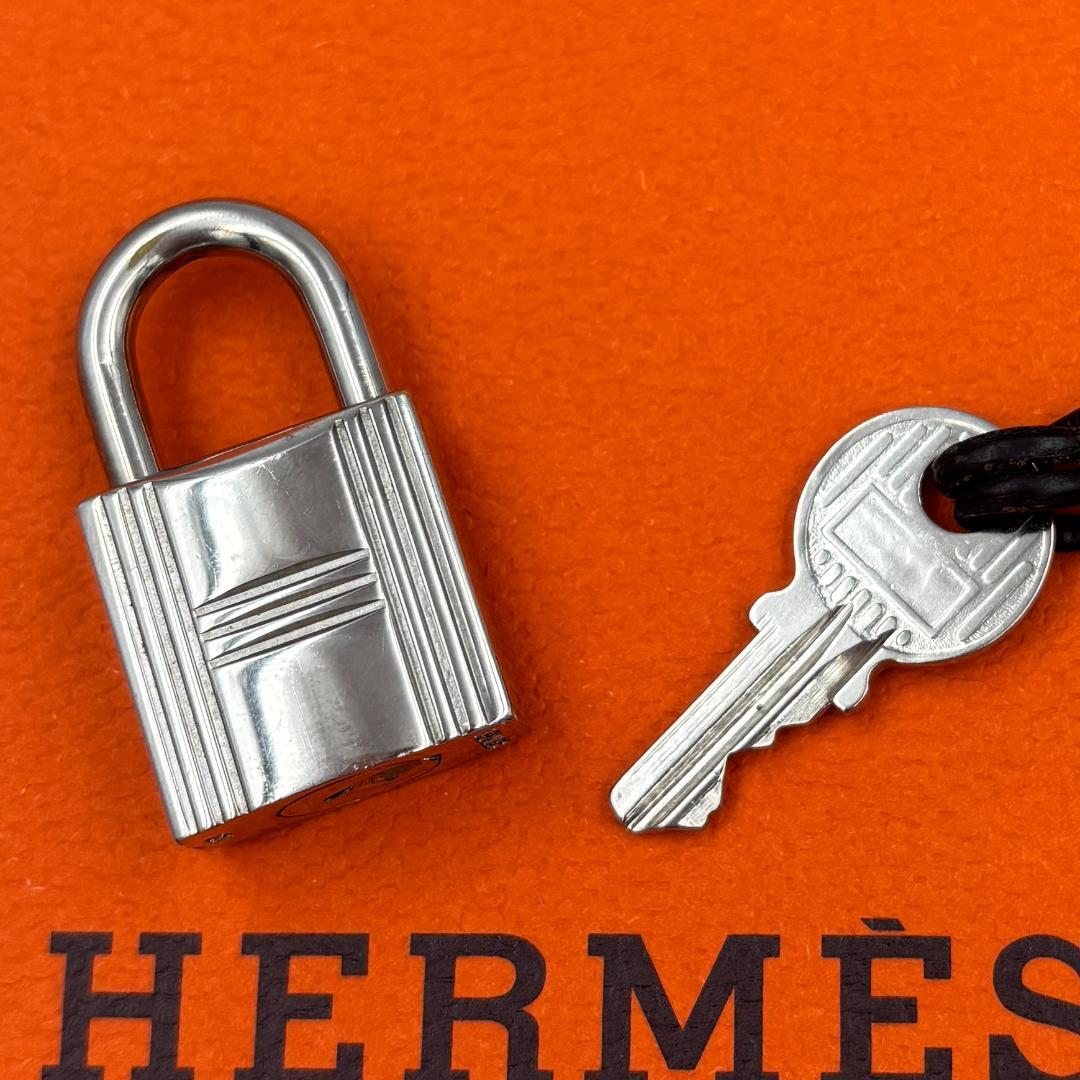 エルメス HERMES カデナ/南京錠 鍵セット No.121 シルバー 美品