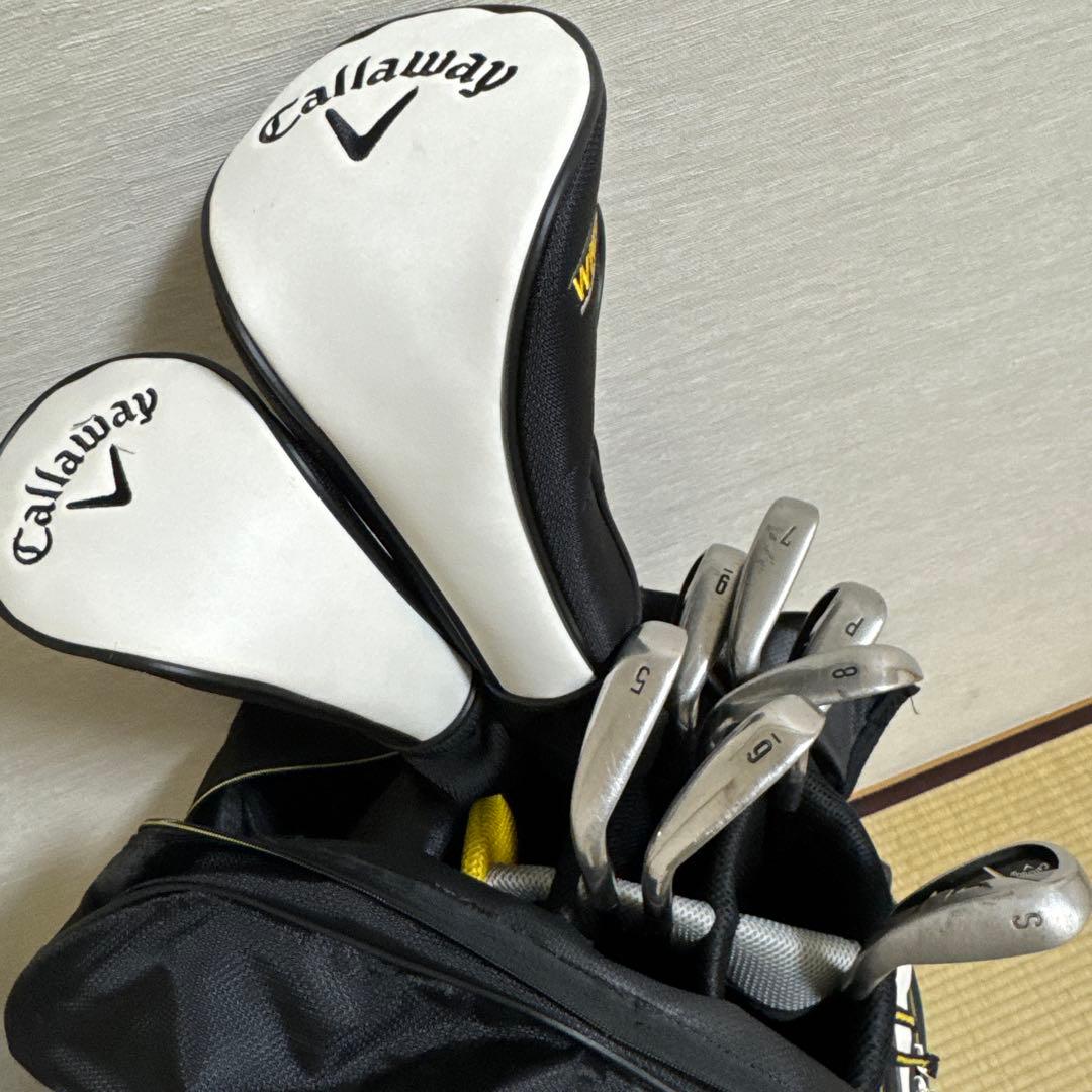 メンズ用callawayゴルフクラブセット９本WARBIRD