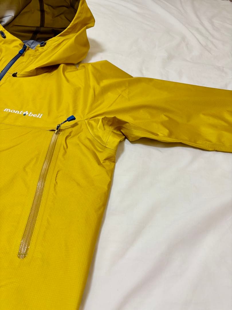 未使用！mont-bell ストームクルーザージャケット　イエロー　ゴアテックス