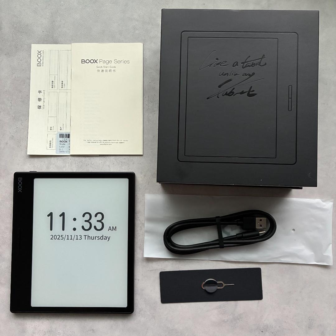 Boox page E-ink 7インチタブレット