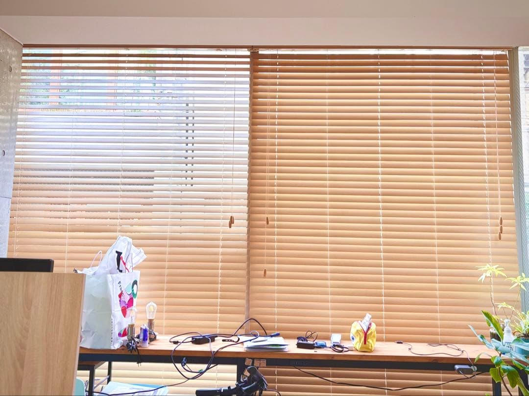 木製ブラインド 幅170cm × 高さ230cm ナチュラル