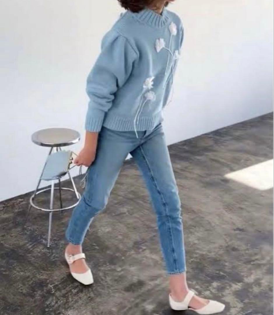 【着用一度のみ美品】seven ten フラワーニット