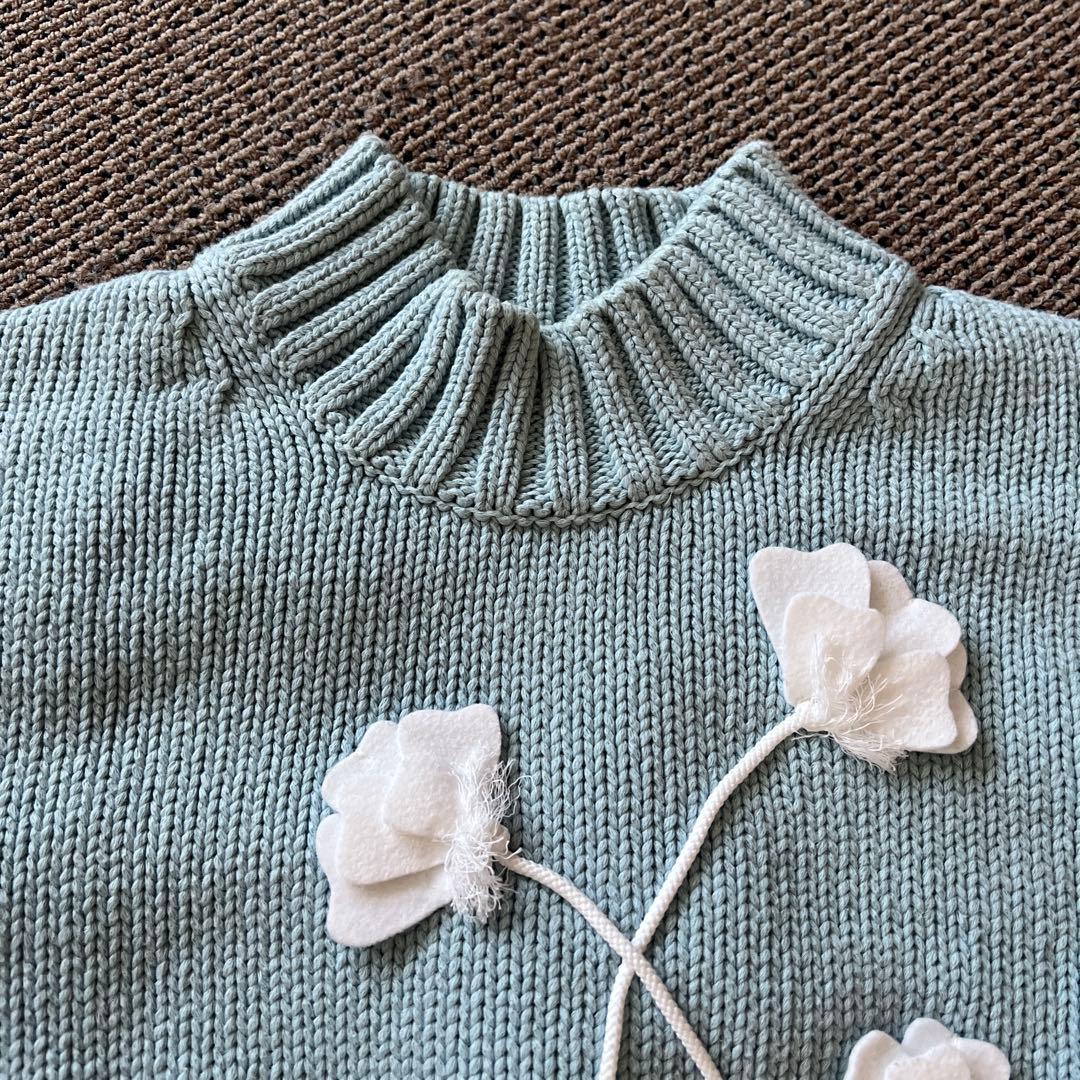 【着用一度のみ美品】seven ten フラワーニット