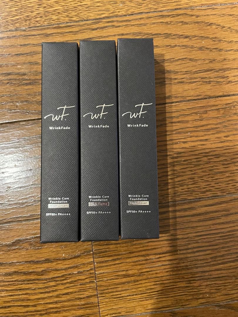 WrinkFade 3本セットファンデーション　リンクルケア　ハイカバー