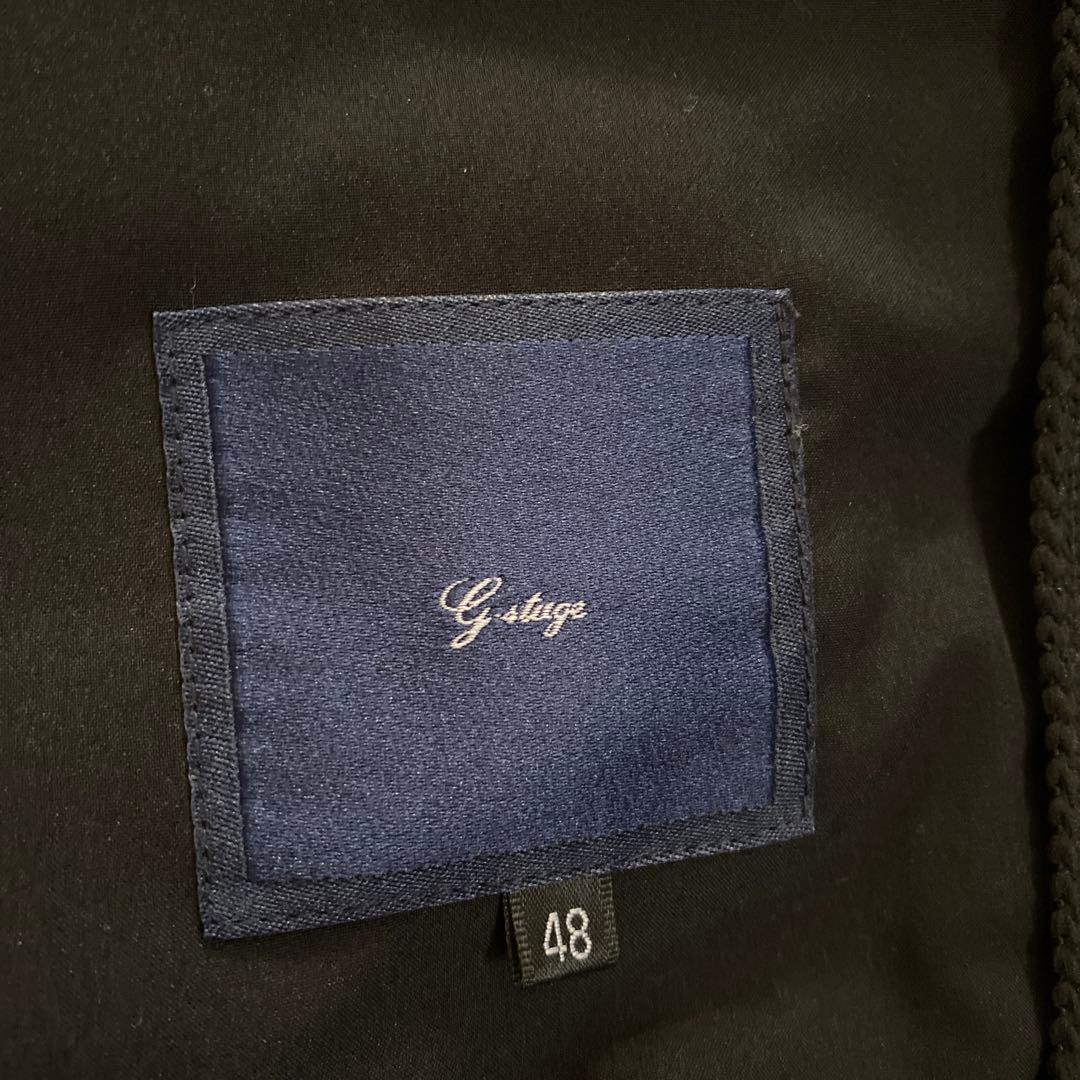 新品未使用ジーステージ ダウンジャケット ニット切替 メンズ 黒系G-STAGE