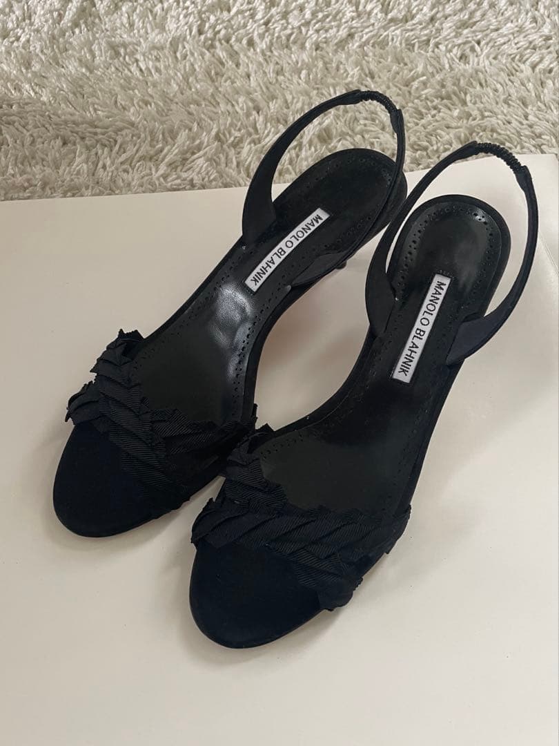 【新品未使用】MANOLO BLAHNIK LIGRA ブラック 39