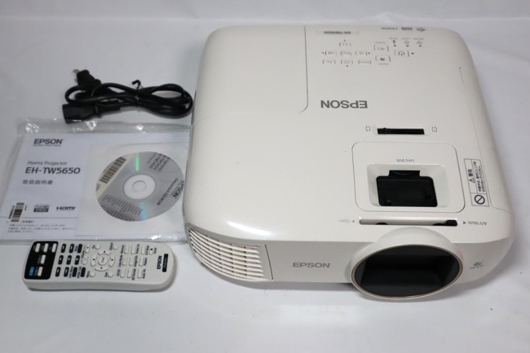 ランプ使用3時間 EPSON EH-TW5650 プロジェクター 動作保証美品